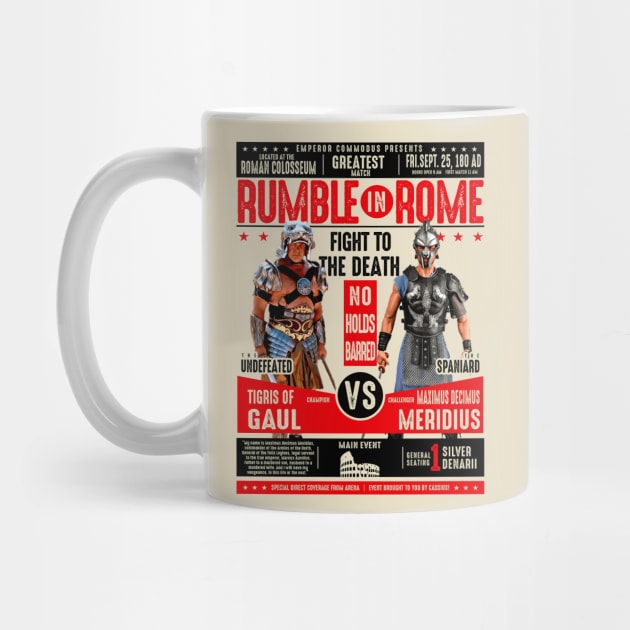 Rumble In Rome Gladiator Poster by Alema Art